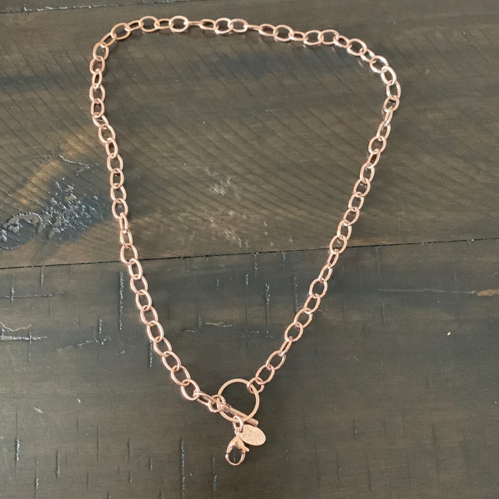 Origami Owl rose gold tone chain